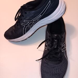 Asics Gel-Excite 7 Running Shoes (1012A562) Preowned Women's Sz 8.5 Black Color